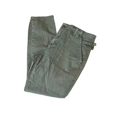 Anthropologie  Army Green Cargo Slim Utility Khaki Pants  Size 31P