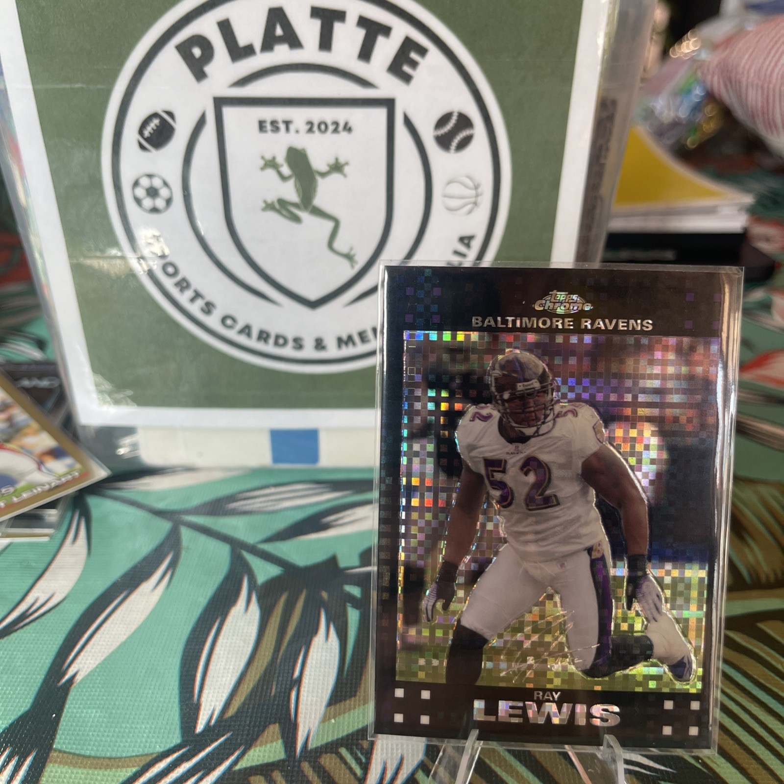 2007 Topps Chrome | Ray Lewis #TC95 | X-Fractor | Baltimore Ravens | HOF