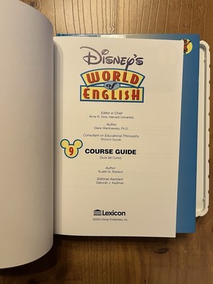 Disney's World Of English 9 Collectible Learning Books Cds & DVD