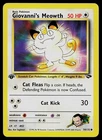Pokemon Card - Giovanni's Meowth Gym Challenge 74/132 Common 1st Edition