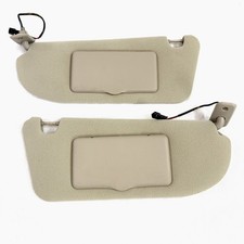 2000-2005 Saturn L-series Sun Visors Shades Pair Oem Beige Lighted Mirrors 2000-2005 Saturn L-series Sun Visors Shades Pair Oem Beige Lighted Mirrors