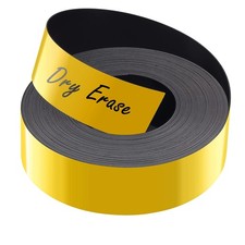 1 Inch x 26Ft Magnetic Dry Erase Labels Write On Magnet Strips for Fridge