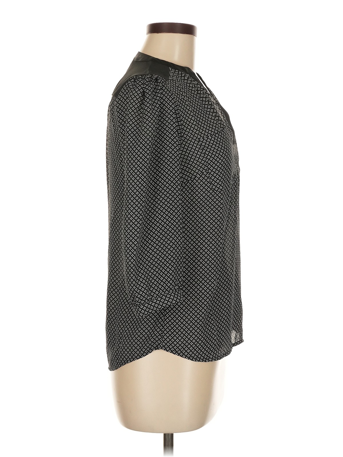 H&M Women Gray 3/4 Sleeve Blouse 6 thumbnail 3