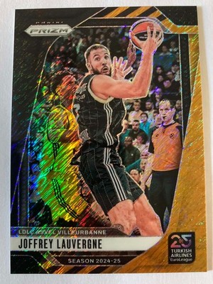 2024-25 Panini Prizm EuroLeague Black Gold Shimmer Prizm Joffrey Lauvergne /8