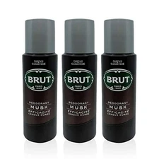 Brut Musk Body Deodorant Long Lasting Spray For Men 200ml - Pack of 3