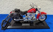 Vintage Telemania Harley Davidson Motorcycle Touch Tone Telephone Red Sell As is