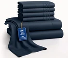 1800 Series 6 Piece Bed Sheet Set Soft Deep Pocket Twin King Queen Full Sheets