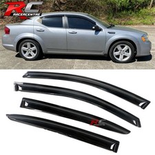 Fits 08-14 Dodge Avenger Acrylic Window Visor Rain Sun Wind Guard Deflectors 4pc
