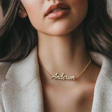 Personalized Name Necklace Custom Jewelry for Girls Teens Gift Silver Gold