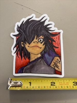 Punk Rock Goth Girl (Sticker Is Dishwasher Safe) Noodle Music Gorillaz Comics