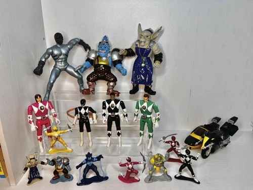 Vintage Power rangers Toys And Figures 1993 Bandai, 7 Inches And 3 Inches