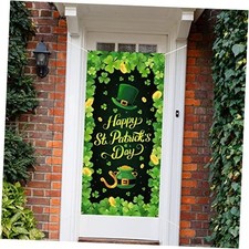 Happy St.Patrick's Day Door Cover Decoration Irish Shamrock Clover Photography