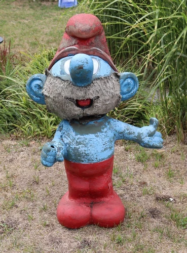 XXL Smurf Papa Smurf Smurf 1983 Hazero Peyo Schleich art. 07041 - 97 cm