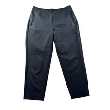 Athleta Endless High Rise Pant Sz 16 Black Straight Leg Pull On City Chic 533636