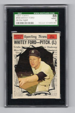 1961 Topps #586 Whitey Ford All Star SGC 8  NM/MT Tough High #