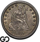 1877 Seated Liberty Quarter Choice AU++ TOugher Date