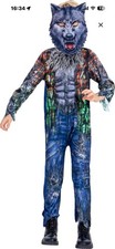 Werewolf Halloween Costume Scary Wolf 3-4T Kids Cosplay Dress Up