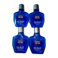4 Pack Lot Aqua Velva Classic Ice Blue Cooling After Shave 3.50 Oz Travel Size