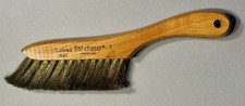 Vintage National Lint-Chaser 1 Clothes Brush No. 0627 Made in USA Wooden Handle