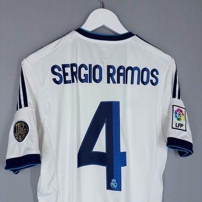 REAL MADRID 2012 2013 HOME FOOTBALL SHIRT JERSEY #4 RAMOS CAMISETA