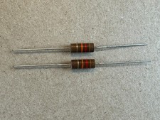 2 NOS Vintage Airco 12k ohm 1 watt 1W 5 Carbon Comp Resistors TEST 13k Qty 
