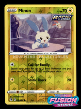 Minun 090/264 Reverse Holo Fusion Strike Pokemon Card