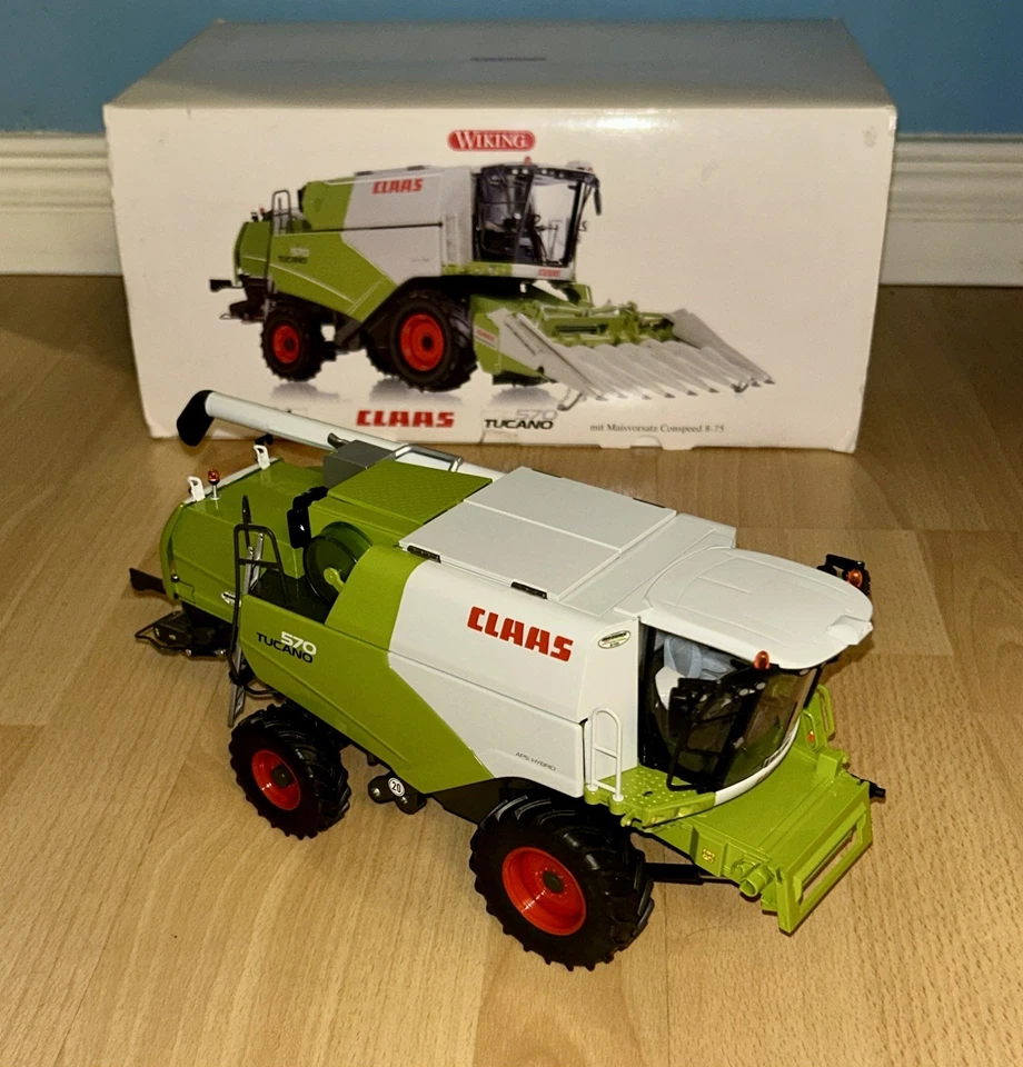 MIETITREBBIA WIKING SCALA 1:32 CLAAS TUCANO 570 CON TESTATA CONSPEED - Immagine 3 di 4