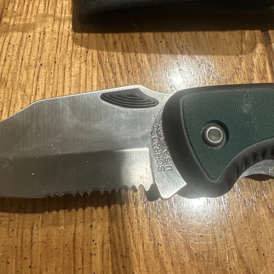 Schrade старый таймер 470T складной нож США - оригинальный мешок - Изображение 3 из 4