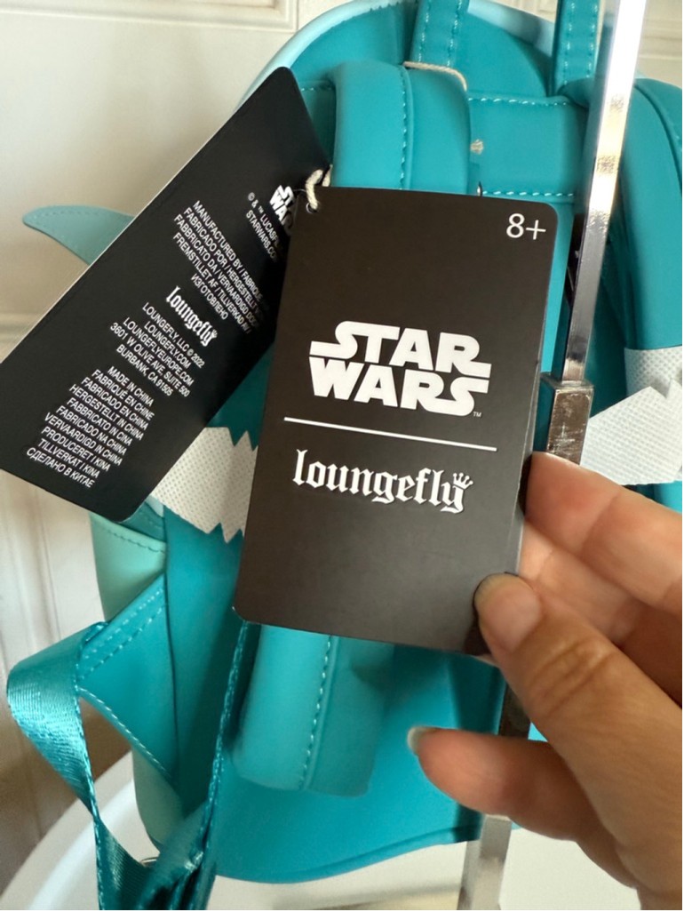Women\'s Loungefly Star Wars Grogu Glow Mini Backpack One Size Teal Light Blue Women main image 4