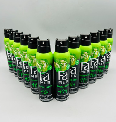 Fa MEN Speedstar Deodorant & Bodyspray Deo 12x 150ml 12er Pack NEU