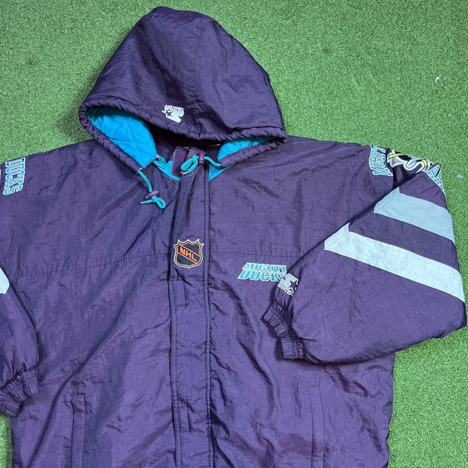 Винтажная стартовая куртка 90-х Anaheim Mighty Ducks размер XXL Center Ice NHL - Изображение 3 из 4