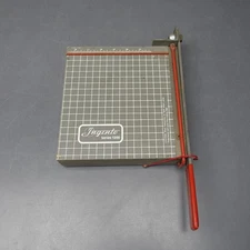 Ideal Ingento Series 1200 Vtg Manual 9" Craft Guillotine Paper Cutter Model 1208