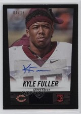 2014 Panini Hot Rookies Rookie Signatures Black 7/15 Kyle Fuller #395 Auto sb0