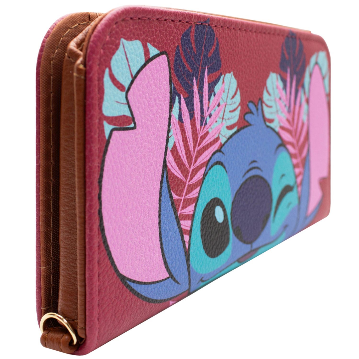 Lilo & Stitch Winking Alien Experiment 626 Bi-Fold Phone, Coin Card Purse Wallet