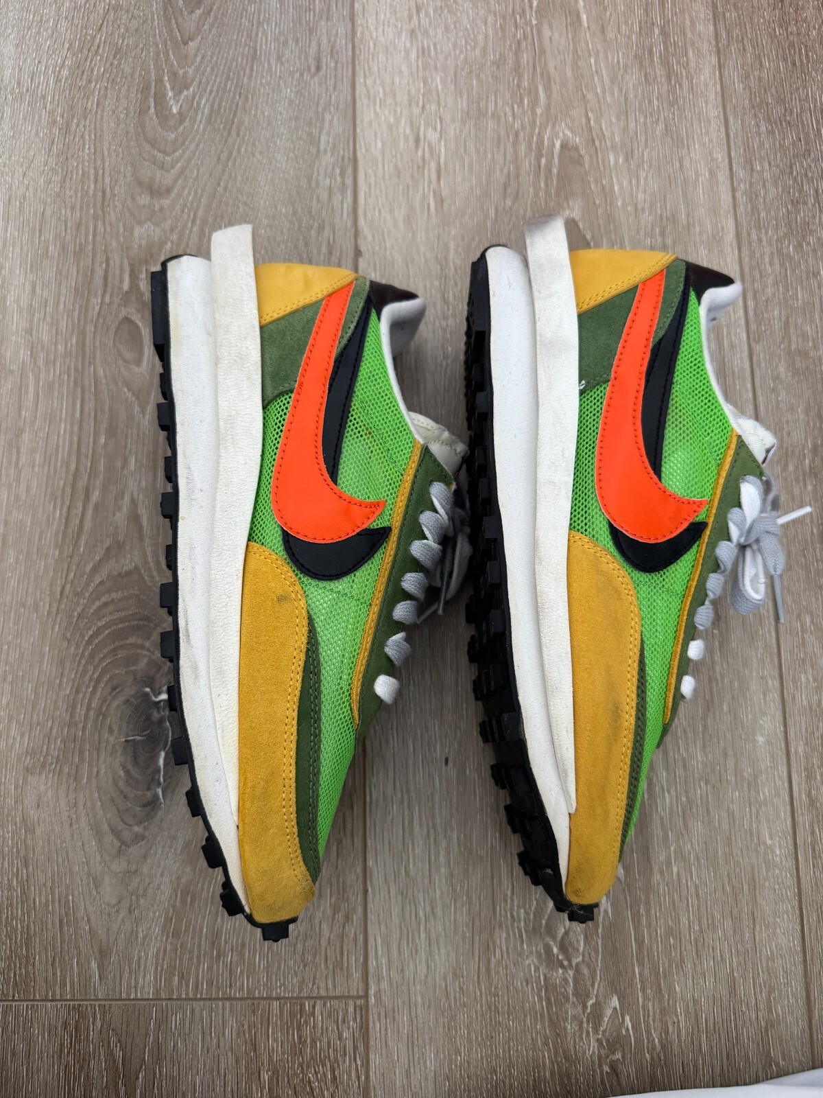 SACAI X NIKE Nike Sacai x LDWaffle Green Gusto taglia 8US uomo arancione giallo 2019 BV0073 300