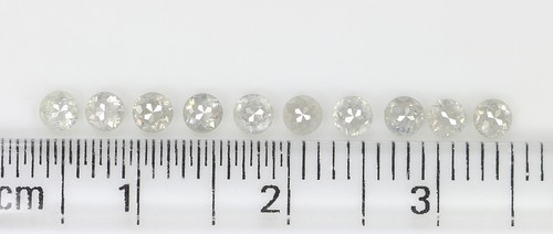 1.04 CT Natural Loose Round Rose Cut Diamond 2.60 MM Grey Color Diamond LQ3182 - Picture 8 of 8
