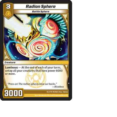 Kaijudo X3 RADION SPHERE Common #19/160 15VTX (Playset) Vortex DUEL MASTERS 2014