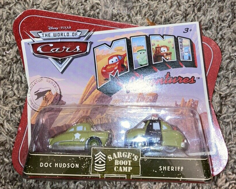 DISNEY PIXAR MINI CARS ADVENTURES SARGE'S BOOT CAMP LIGHTNING MCQUEEN ...