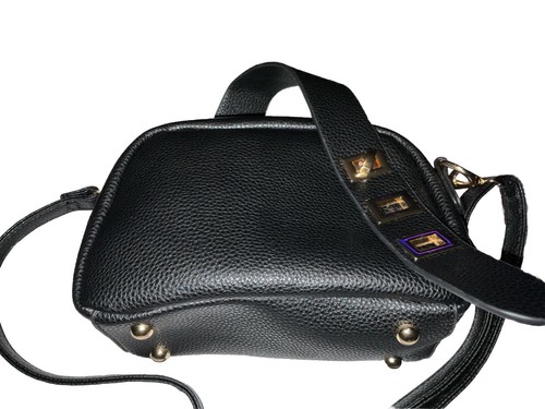 Little Black Crossbody/Shoulder Purse New With Tag Has A Buckle Design. - Picture 6 of 16