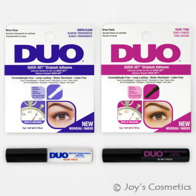 2 DUO Quick Set Striplash Adhesive Eyelash glue Set ''67583 White + 67582 Dark''