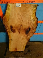 A1008 1 13/16" THICK cherry burl live edge slab shelf table bench