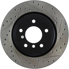 StopTech 127.34080L Sport Cross-Drilled And Slotted Disc Brake Rotor