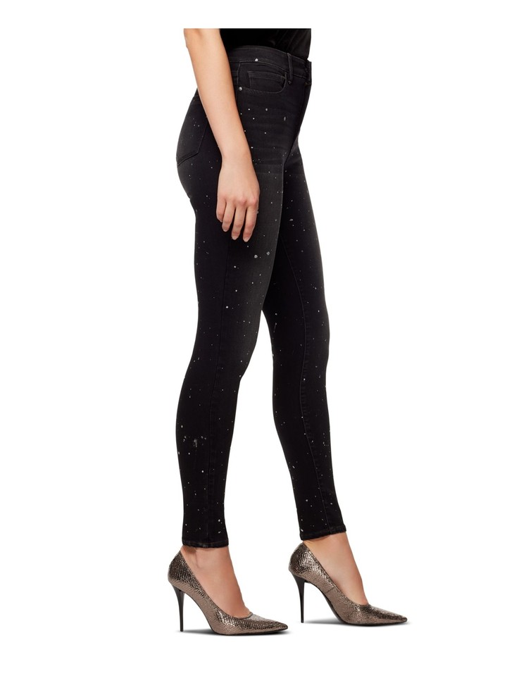 SANCTUARY Womens Black Embellished Skinny Jeans Plus 26W eBay