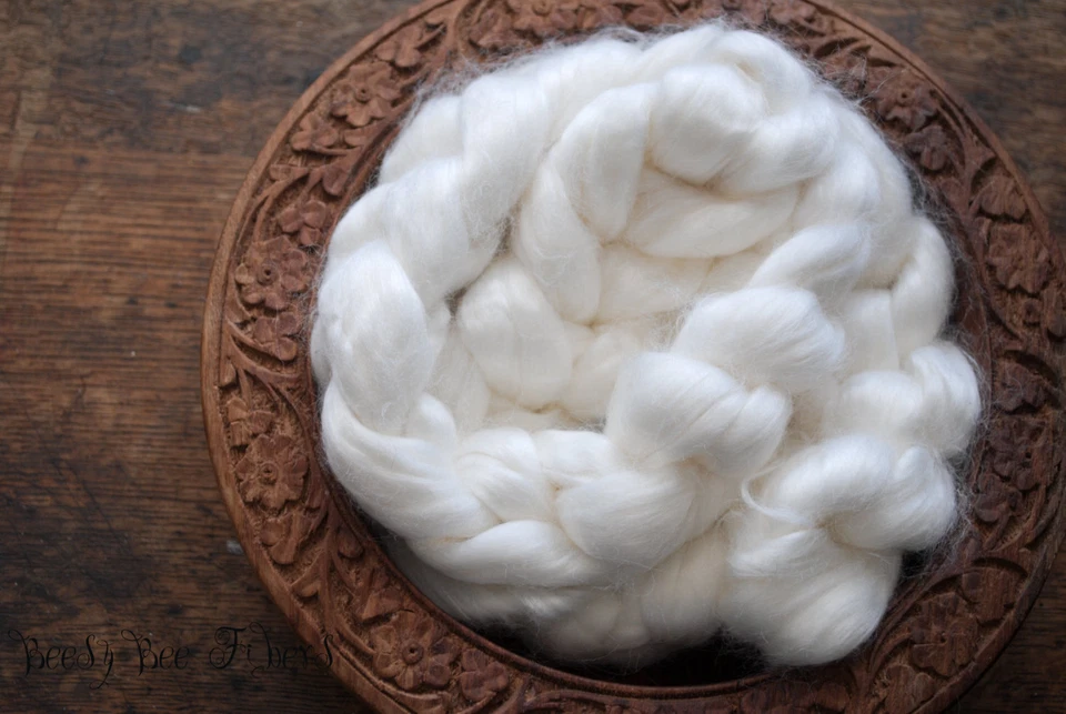 Rayon Bamboo Roving Undyed Combed Top Felting or Spinning Cellulose 2 oz - Image 3 of 3