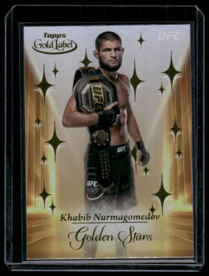 2024 Topps Gold Label UFC #GS-7 Khabib Nurmagomedov Golden Stars