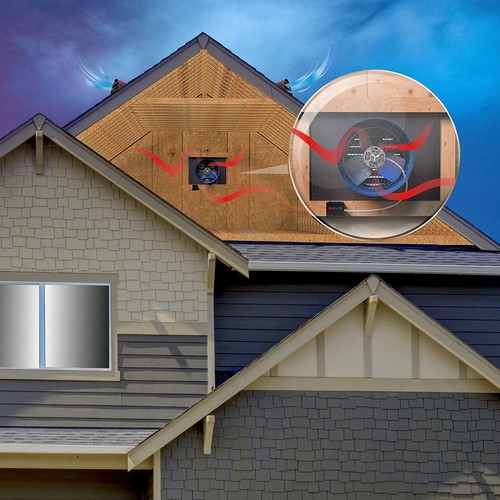 1945 CFM Smart App Controlled 2-Speed Gable Mount Attic Fan - Picture 11 of 11