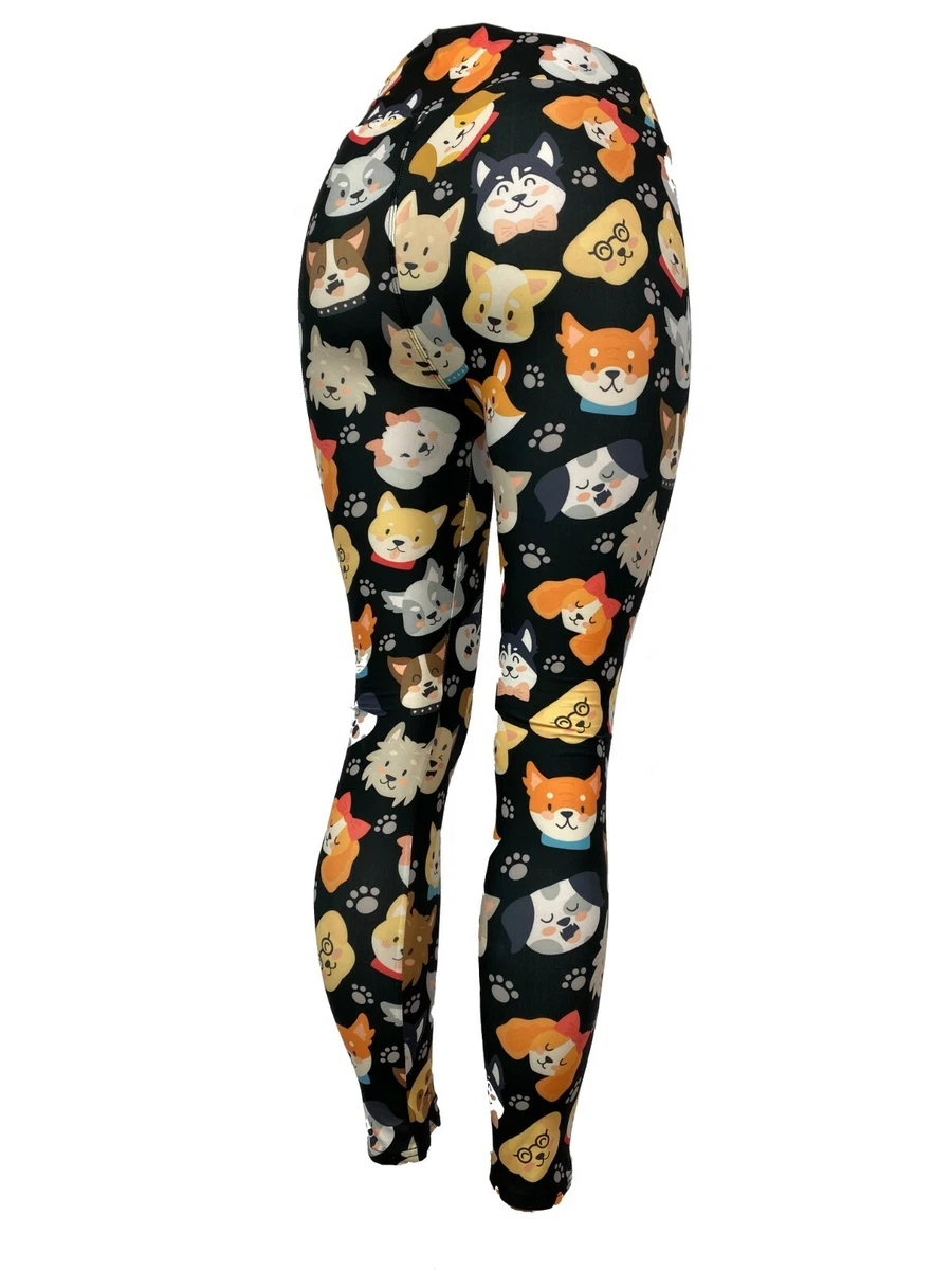 Dog breed 2025 print leggings