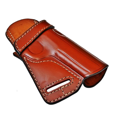 Small of Back Holster Fits Glock 17,19,21,23,26,27,29,30,42,43 - Genuine Leather - Picture 2 of 8