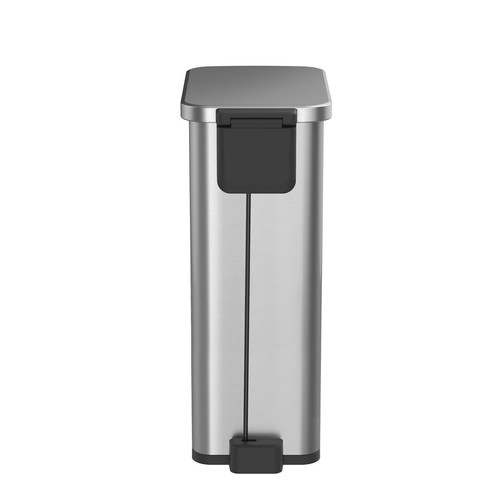 7.9 Gallon Slim Trash Can, Stainless Steel Kitchen Step Trash Can Garbage Can - Picture 5 of 8