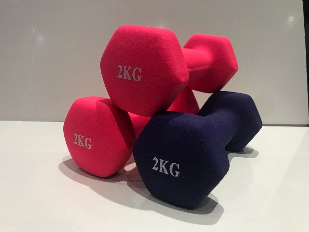 Dumbbell Weights Pair Ladies Set Fitness Yoga Ladies Pilates Gym DIAMOND B58